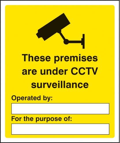 11700H These premises are under CCTV surveillance Rigid Plastic (300x250mm) Safety Sign