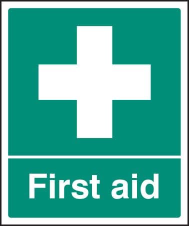 16002H First aid Rigid Plastic (300x250mm) Safety Sign