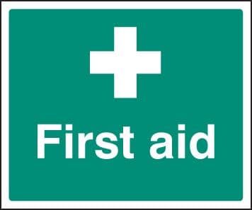 16019H First aid Rigid Plastic (300x250mm) Safety Sign
