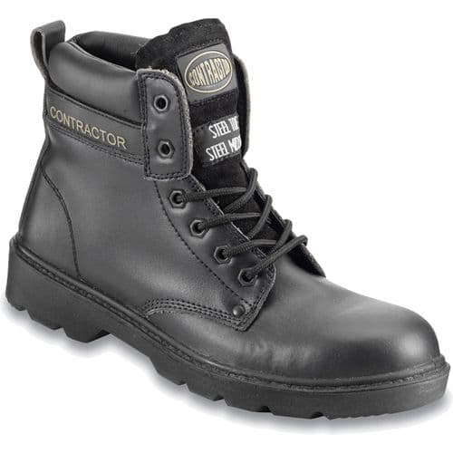 802SM Black Contractor Boot