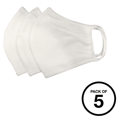 Anti-microbial washable face mask (Pack of 5)