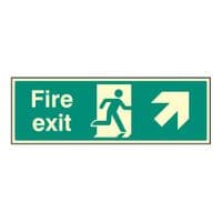 Exit Up and Right Signs