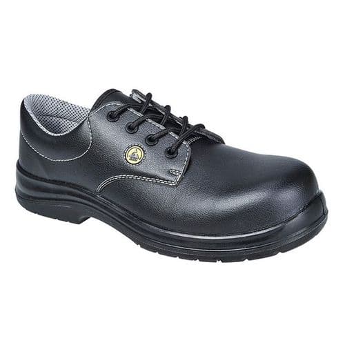 Portwest FC01 Black Compositelite ESD Laced Safety Shoe S2