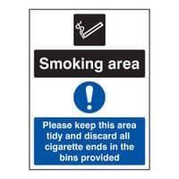 Smoking Area Signs and Equipment
