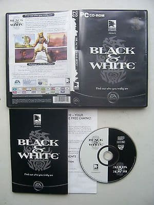 Black and White PC Game Original Release (Rare Black Cover)