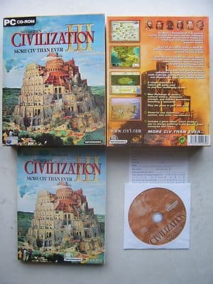 Sid Meier's Civilization 3  PC Big Box Edition RARE