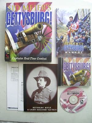 Sid Meier's Gettysburg PC Big Box Edition  By Sierra 1997 Rare