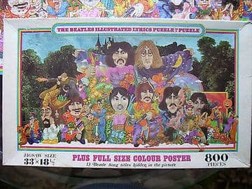 The Beatles Illustrated Lyrics 800 Piece Jigsaw Puzzle 1970