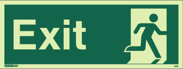 (401) Jalite No Arrow Exit Sign