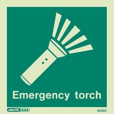(4058) Jalite Emergency Torch Sign