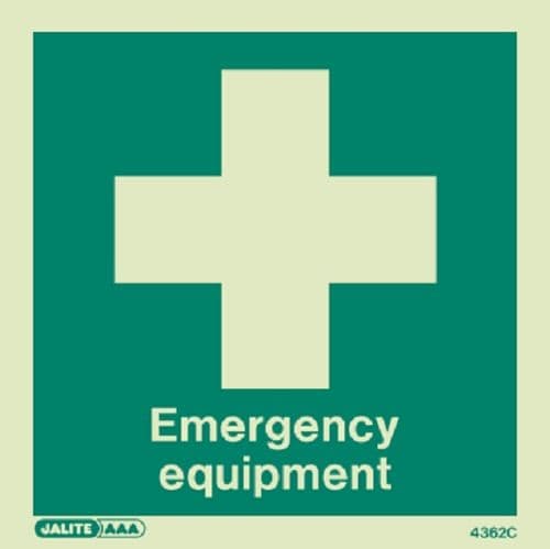 (4362C) Emergency Equipment Sign