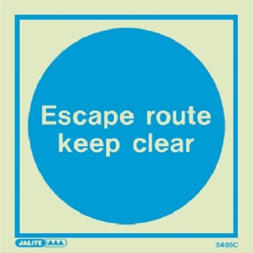 (5485) Jalite Escape route keep clear