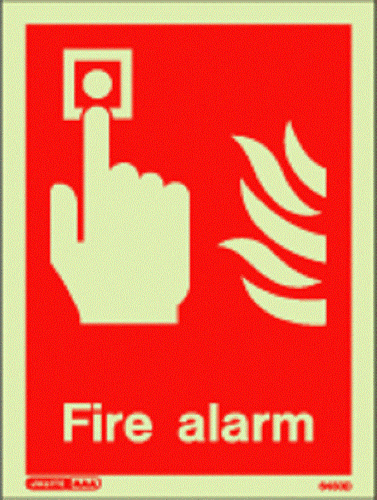 (6450 D) Jalite Fire alarm Sign