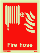 (6495) Jalite Fire hose Sign - says 'Fire hose'