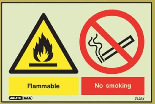 (7428Y) Flammable / No Smoking - *dis-continued*