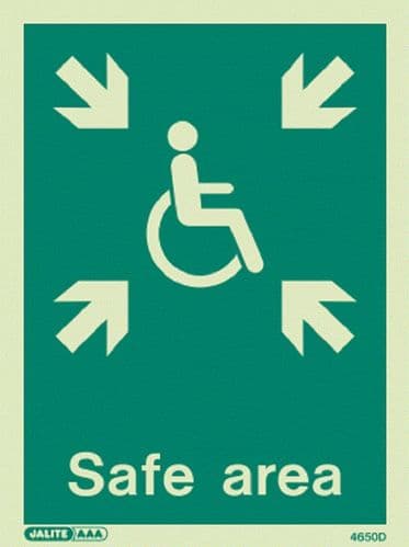 'Safe Area' (4650) Sign