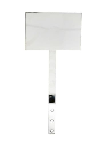 Extinguisher sign mounting plate (chrome)