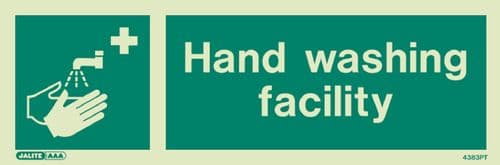 Jalite Hand Wasing Facility Sign (4383)