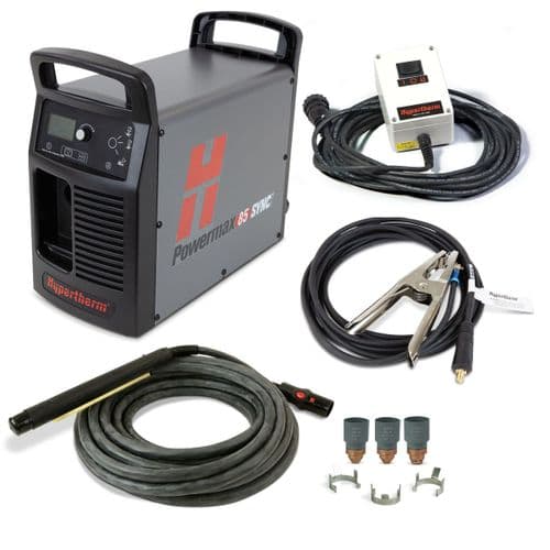 087201 Hypertherm Powermax 85 SYNC plasma cutter,  with 7.6m mechanised torch  + CPC port + remote