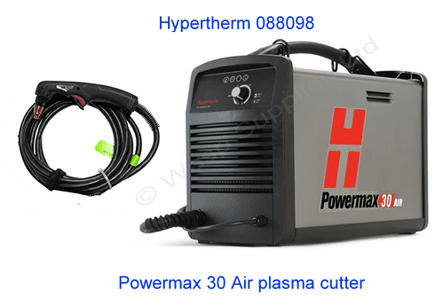 088098 Hypertherm Powermax30 Air plasma cutter,  built in compressor, 4.5m torch,110/230 volt input