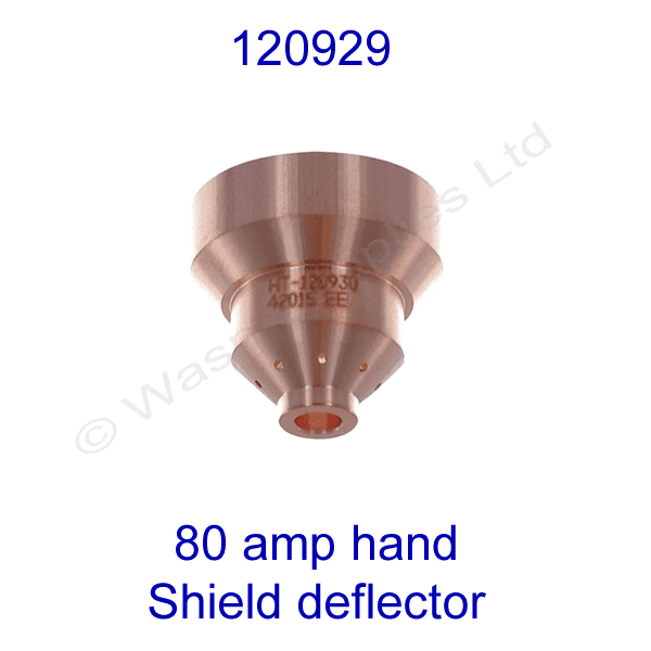 120929 Hypertherm 80 amp  Plasma cutting shield deflector powermax 1250 pk 1
