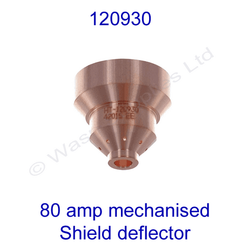 120930 Hypertherm 80 amp mechanized cutting shield deflector powermax 1000 pk 1