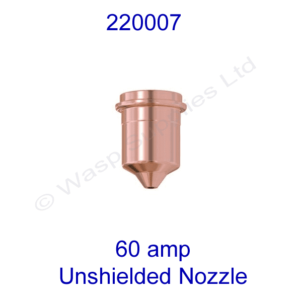 220007 Hypertherm unshielded 60amp  Plasma cutting nozzle powermax 1250 pk 5