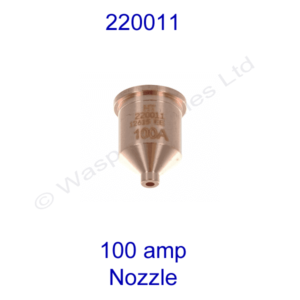 220011 Hypertherm 100amp  Plasma cutting nozzle powermax 1650 pk 5