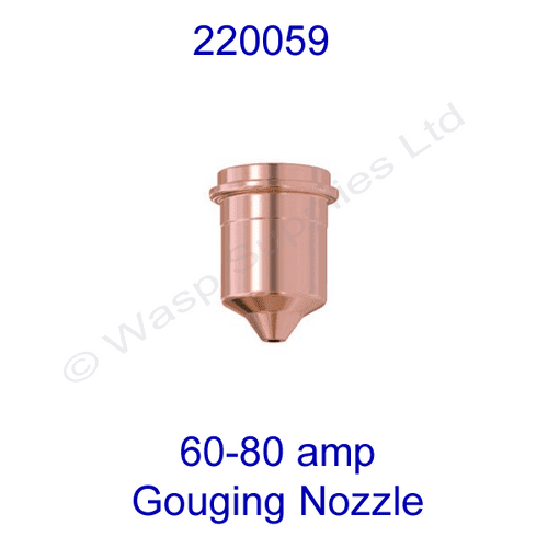220059 Hypertherm 60-80 amp  Plasma gouging nozzle powermax 1650 pk 5