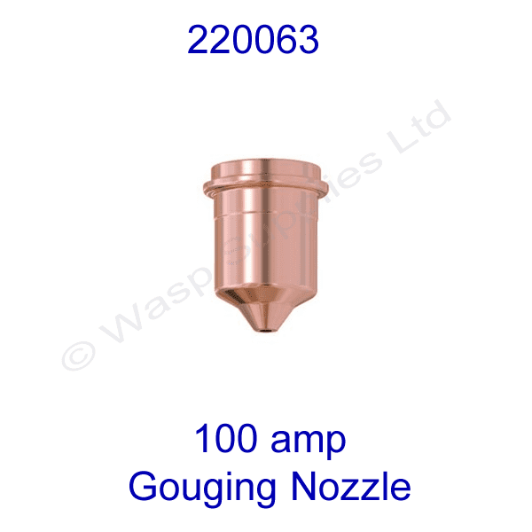 220063 Hypertherm 100 amp  Plasma gouging nozzle powermax 1650 pk 5