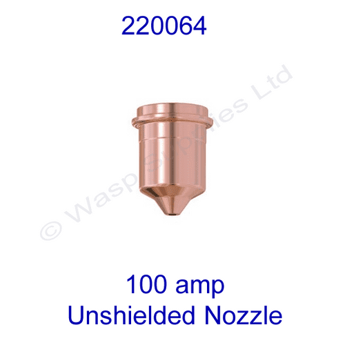 220064 Hypertherm unshielded 100amp  Plasma cutting nozzle powermax 1650 pk 5