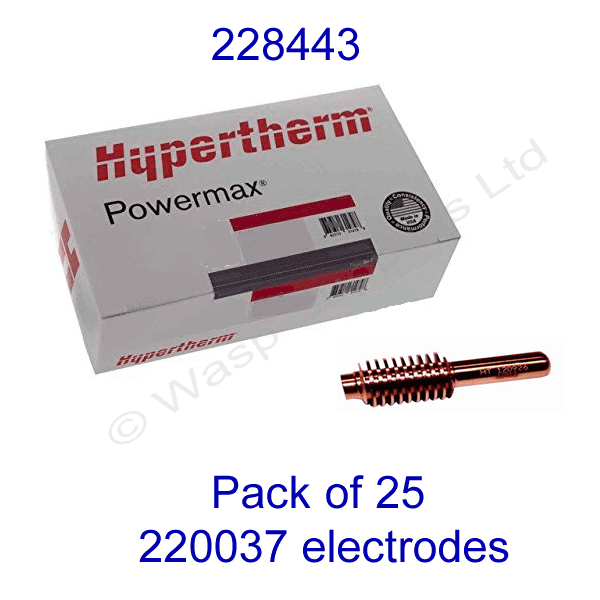 228443 Hypertherm bulk pack electrode 220037 pack of 25