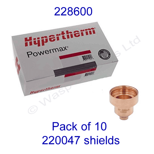 228600 Hypertherm bulk pack of shield deflectors 220047 pack of 10