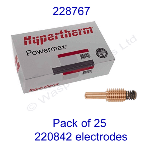 228767 Hypertherm bulk pack of Duramax electrode 220842 pack of 25