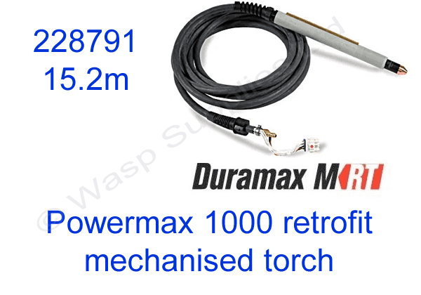 228791 Hypertherm mechanised retrofit torch for Powermax 1000 length 15.2m