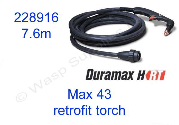 228916 Hypertherm Max 43 plasma cutter retrofit torch upgrade, 7.6m