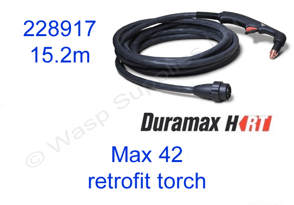 228917 Hypertherm Max 42 plasma cutter retrofit torch upgrade, 15.2m