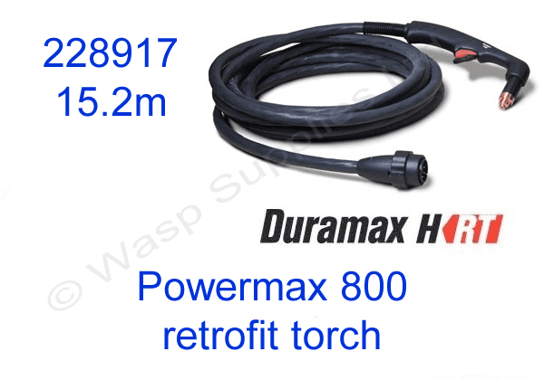 228917 Hypertherm Powermax 800  plasma cutter retrofit torch upgrade, 15.2m