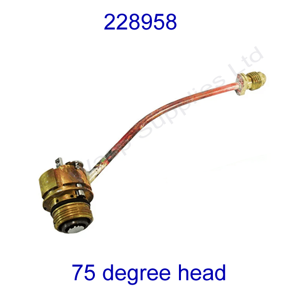 228958 Hypertherm Duramax 75 degree torch head body, post 2012