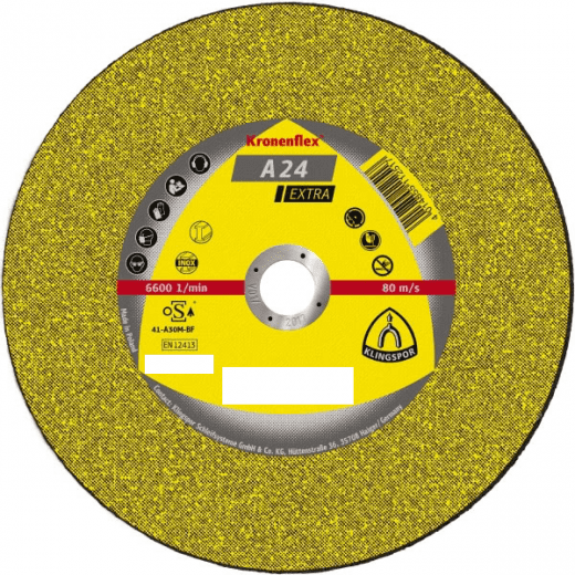 230 x 6mm Klingspor grinding disc, A24 Extra