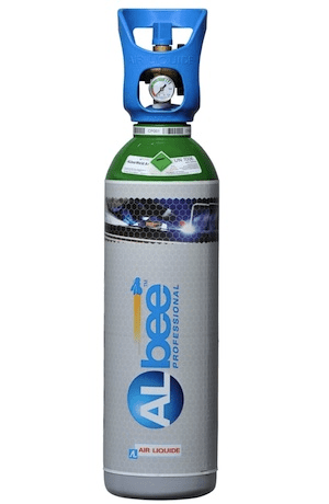 Albee 11 litre Argon Rental free Gas Cylinder and gas. INITIAL PURCHASE