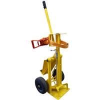 Argon lifter gas cylinder trolley for lifting heavy cylinders onto welding machines