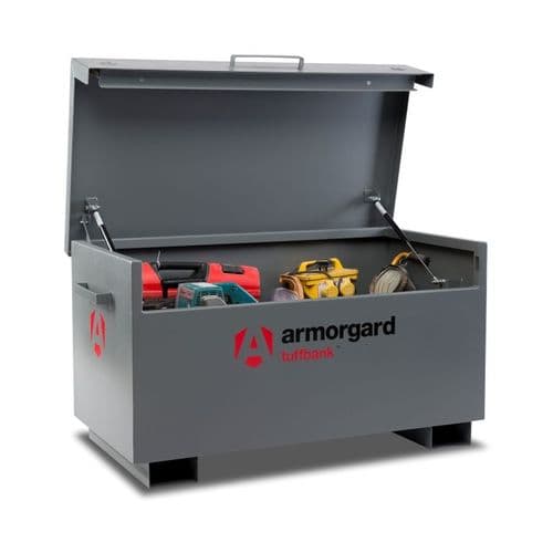 Armorgard Tuffbank, mid range best selling site storage solution.