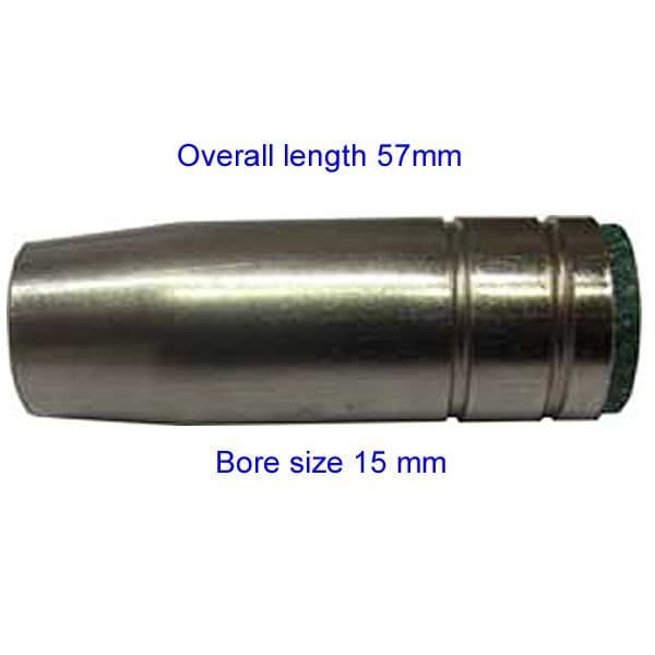 Binzel style  MB25 mig welding conical nozzle