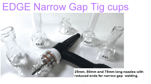 Edge Narrow gap Tig cups