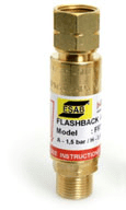 ESAB Flashback Arrestor FRT G 3/8 LH (fuel gas) Non resettable (part no: 0700016555)