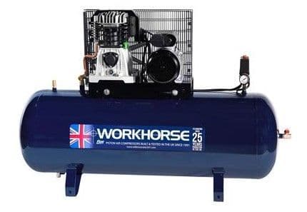 Fiac Workhorse WR3HP-150S-1, 230 volt, 3 HP 150 litre tank compressor.