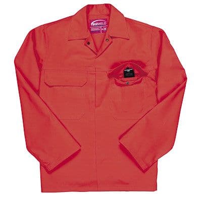 Flame retardant jackets, various colours available.