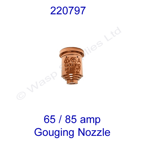 hypertherm 220797 Gouging nozzle 65 and 85 amp settings