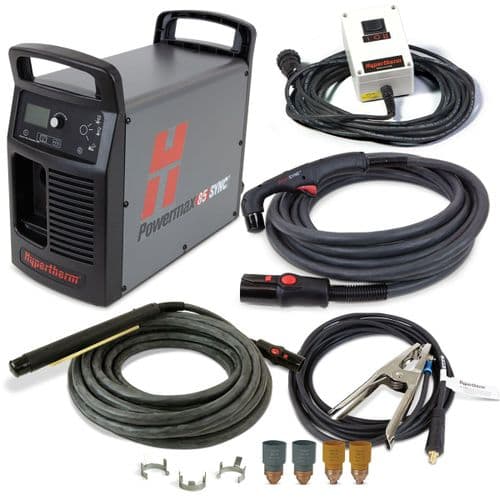 Hypertherm powermax85 SYNC plasma cutter for mechanised systems 19mm pierce capacity.